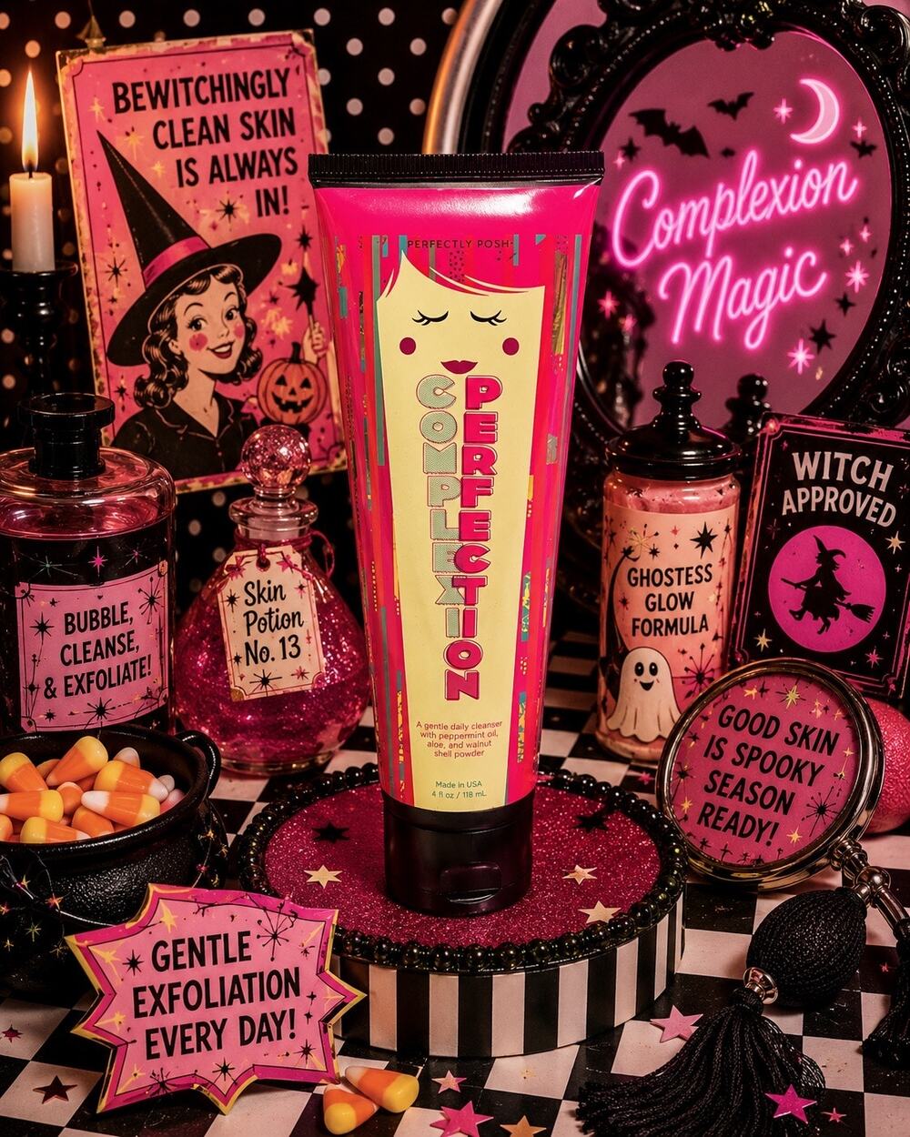 Perfectly Posh Complexion Perfection Face Wash 4 oz NEW Discontinued Rare